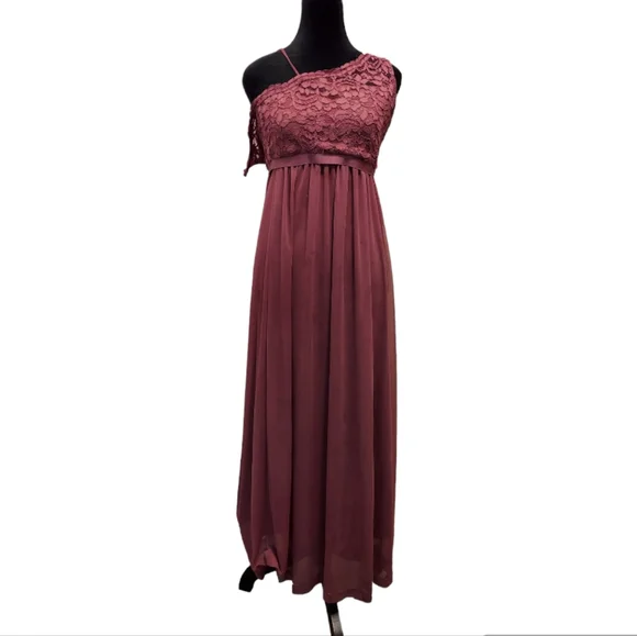 open lace back dress Dideyttawl A-Line High Low Flower Girls Dress Long V-Neck Junior Bridesmaid Dresses for Teens Pleated Chiffon 2511, Orange / 12